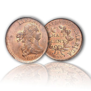 U.S. Coinage Draped Bust Half Cent