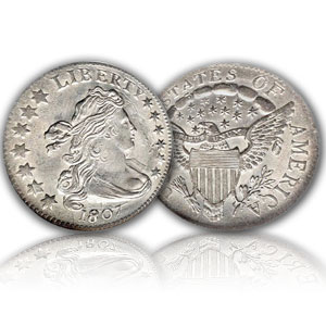 U.S. Coinage Draped Bust Quarter Large Eagle