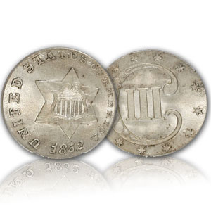 U.S. Coinage Three Cent Silver Type 1